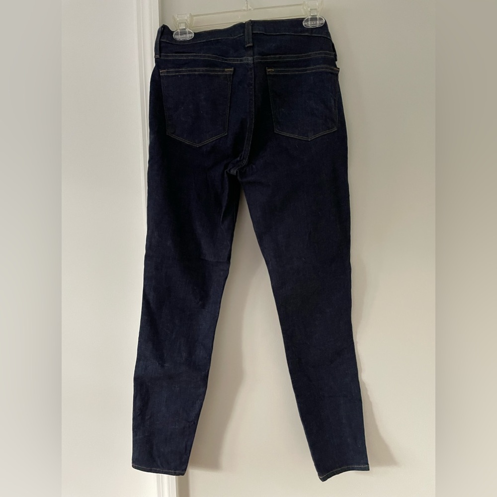 NWOT J. Crew 8” Toothpick Jeans Dark Blue - Picture 2 of 3